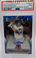 2023 Bowman Draft Luke Keaschall Blue Wave Auto PSA 9 /150